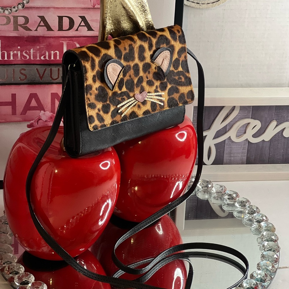 Kate Spade NWT Leopard Print Crossbody Bag - Picture 14 of 16